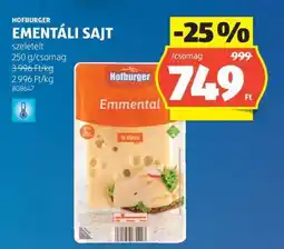 ALDI HOFBURGER EMENTÁLI SAJT ajánlat
