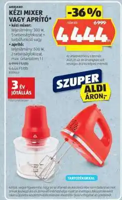 ALDI Ambiano Kézi Mixer vagy Aprító ajánlat