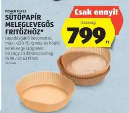 ALDI POWER FORCE Sütőpapír Meleglevegős Fritőzhöz ajánlat
