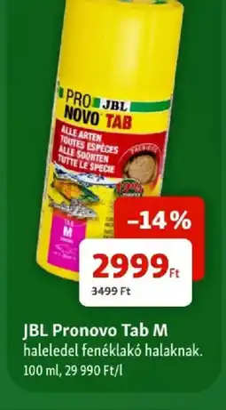 Fressnapf JBL Pronovo Tab M haleledel fenéklakó halaknak ajánlat