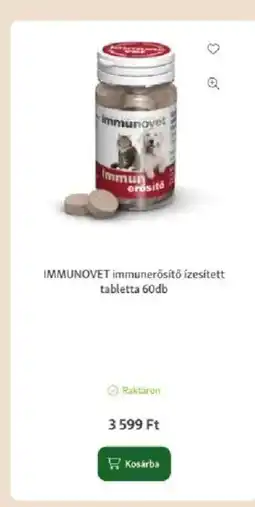Fressnapf Immunovet immunerősítő ízesített tabletta 60db ajánlat