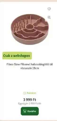 Fressnapf Fiboo Slow Fiboowl habzsolásgátló tál rózsaszín ajánlat