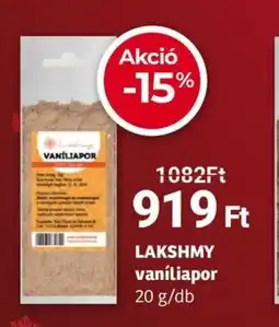 Herbaház Lakshmy vaníliapor ajánlat