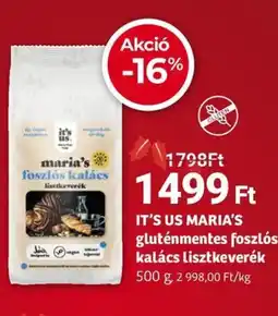 Herbaház It's us maria's gluténmentes foszlós kalács ajánlat