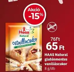 Herbaház Haas natural gluténmentes vaníliáscukor ajánlat