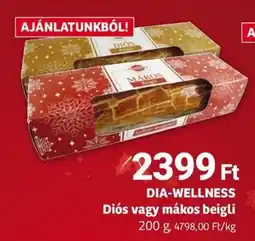 Herbaház Dia-wellness diós vagy mákos beigli ajánlat