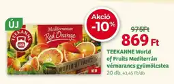 Herbaház Teekanne world of fruits mediterrán vérnarancs gyümölcstea ajánlat