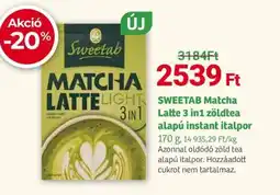 Herbaház SWEETAB Matcha Latte 3 in1 zöldtea alapú ajánlat