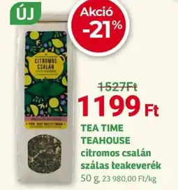 Herbaház Tea time teahouse citromos csalán szálas ajánlat