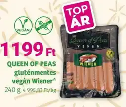 Herbaház Queen of peas gluténmentes vegán ajánlat