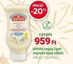 Herbaház Kochs vegán light majonéz tojás nélkül ajánlat