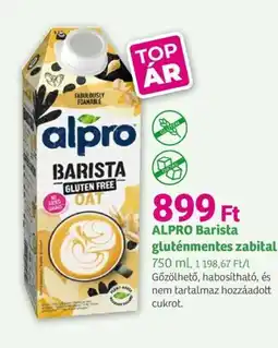 Herbaház Alpro barista gluténmentes zabital ajánlat