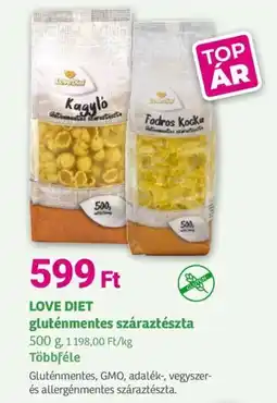Herbaház Love diet gluténmentes száraztészta ajánlat