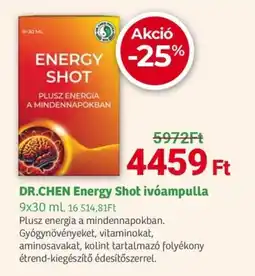 Herbaház Dr.Chen energy shot ivóampulla ajánlat