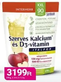Herbaház Szerves Kalcium' és D3-vitamin ajánlat
