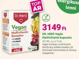 Herbaház Dr. Herz vegán multivitamin kapszula ajánlat