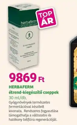 Herbaház Herbaferm étrend-kiegészítő cseppek ajánlat