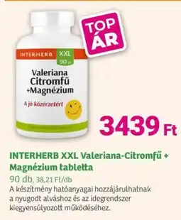 Herbaház Interherb XXL valeriana-citromfű + magnézium ajánlat