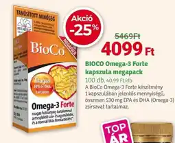 Herbaház Bioco omega-3 forte kapszula megapack ajánlat
