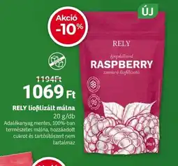 Herbaház Rely liofilizált málna ajánlat