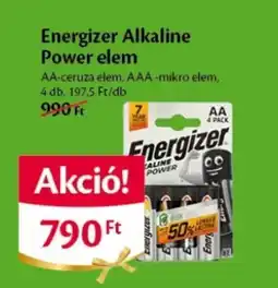 EcoFamily Energizer alkaline power elem ajánlat