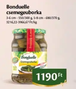 EcoFamily Bonduelle Csemegeuborka ajánlat