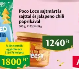EcoFamily Poco Loco sajtmártás sajttal és jalapeno ajánlat