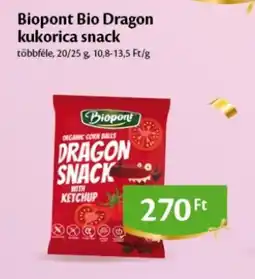 EcoFamily Biopont Bio Dragon kukorica snack ajánlat