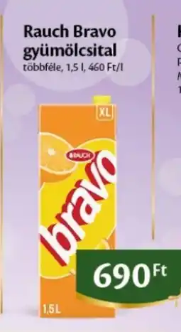 EcoFamily Rauch Bravo gyümölcsital ajánlat