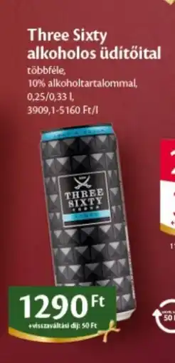 EcoFamily Three Sixty alkoholos üdítőital ajánlat