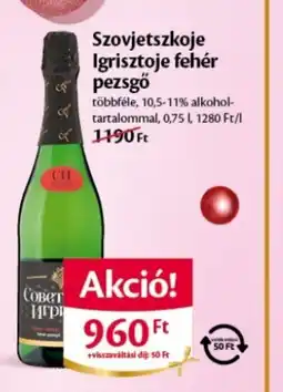 EcoFamily Szovjetszkoje Igrisztoje fehér pezsgő ajánlat