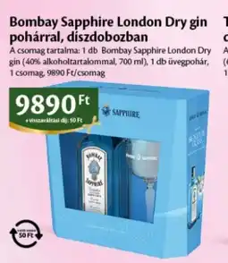 EcoFamily Bombay Sapphire London Dry gin ajánlat