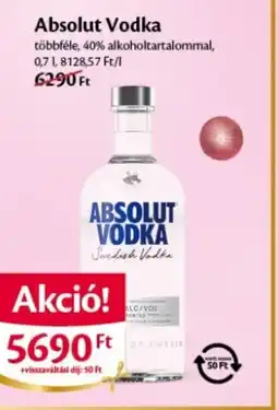 EcoFamily Absolut Vodka ajánlat