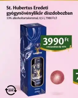 EcoFamily St. Hubertus Eredeti gyógynövénylikőr ajánlat