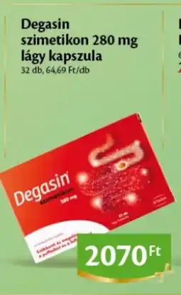 EcoFamily Degasin szimetikon 280 mg lágy kapszula ajánlat