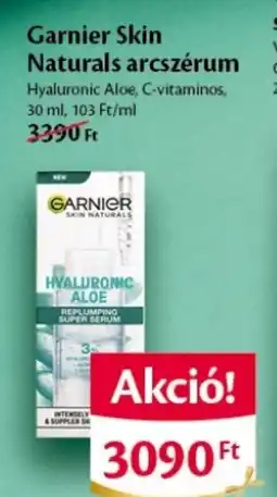 EcoFamily Garnier Skin Naturals arcszérum ajánlat