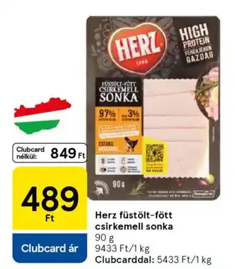 Herz füstölt-fött csirkemell sonka