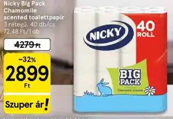 Nicky Big Pack Chamomile scented toalettpapír