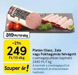 Tesco Platán Olasz, Zala, Fokhagymás felvágott ajánlat