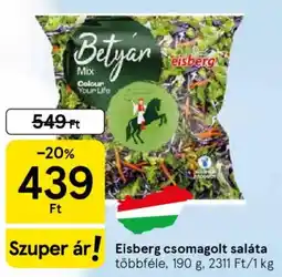 Tesco Eisberg csomagolt saláta ajánlat