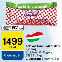 Tesco Pöttyös Túró Rudi családi csomag ajánlat