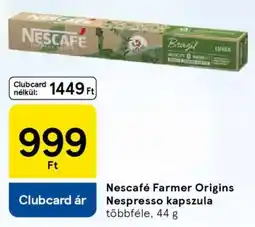 Tesco Nescafé Farmer Origins Nespresso kapszula ajánlat
