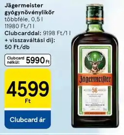 Tesco Jägermeister gyógynövénylikör ajánlat