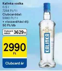 Tesco Kalinka vodka ajánlat