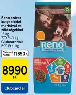 Tesco Reno száraz kutyaeledel marhával és zöldségekkel ajánlat