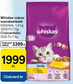 Tesco Whiskas száraz macskaeledel ajánlat
