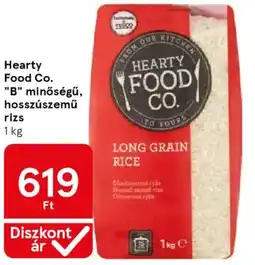 Tesco Hearty Food Co. "B" minőségű, hosszúszemű rizs ajánlat
