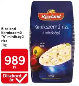 Tesco Riceland Kerekszemű "A" minőségű rizs ajánlat