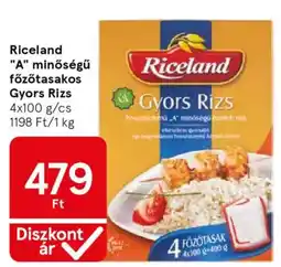 Tesco Riceland "A" minőségű főzőtasakos Gyors Rizs ajánlat