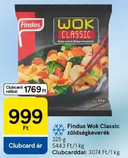 Tesco Findus Wok Classic zöldségkeverék ajánlat